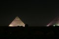 Abendliche Lichtershow in Gizeh