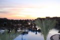 Sonnenaufgang in Hurghada, fotografiert vom Balkon des Albatros Palace Hotels