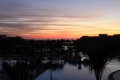 Sonnenaufgang in Hurghada, fotografiert vom Balkon des Albatros Palace Hotels