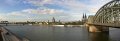 Flussichten von der RheinbrÃ¼cke bei KÃ¶ln-Deutz