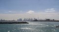 Anblick von Dubai vom Meer aus